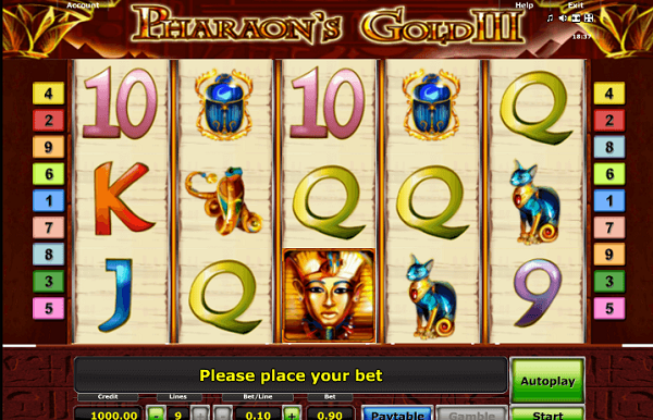 игровые автоматы Золото Фараона 3